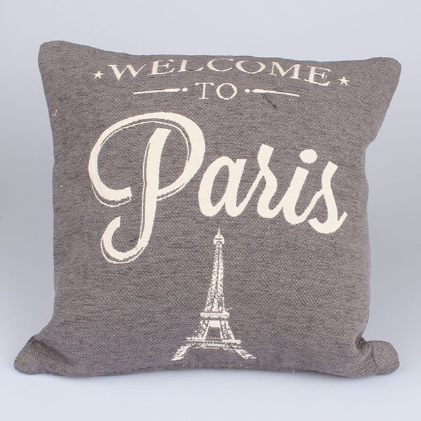 Povlak na polštář Paris in Grey, 40x40 cm