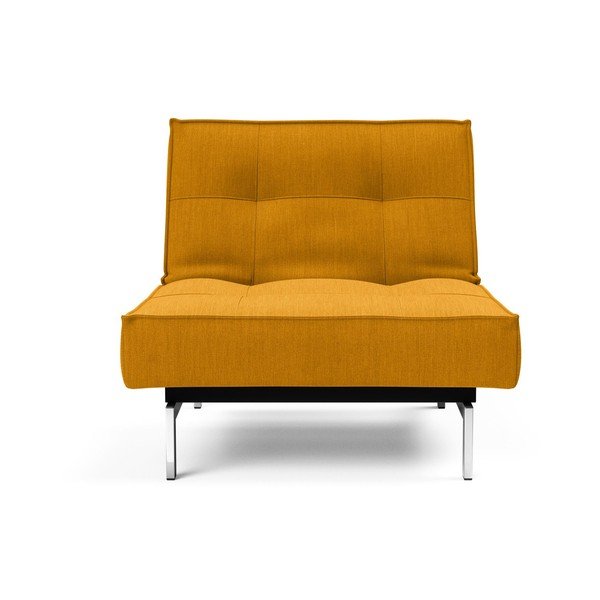 Oranžové rozkládací křeslo Innovation Splitback Chrome-image-2