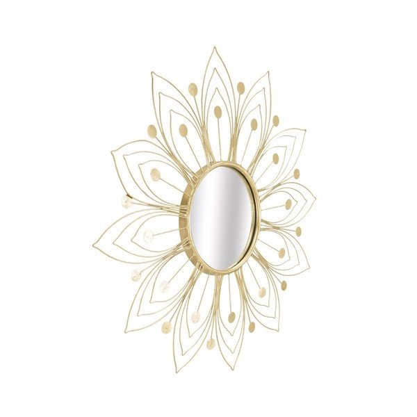 Nástěnné zrcadlo ve zlaté barvě Mauro Ferretti Glam, ⌀ 80 cm-image-4