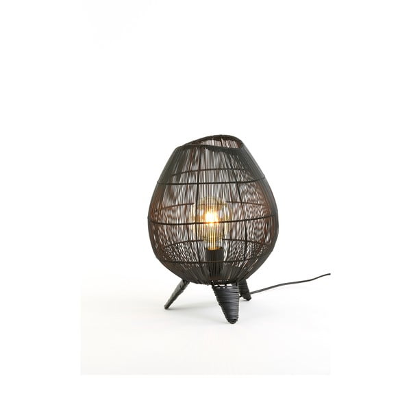 Černá stolní lampa (výška 37 cm) Yumi – Light & Living