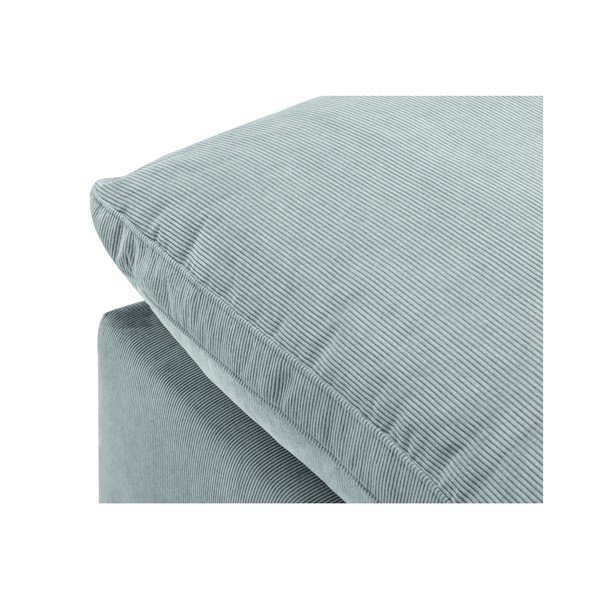 Světle modrá rohová část modulární manšestrové pohovky Windsor & Co Sofas Galaxy, pravý roh-image-4