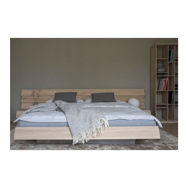 Postel z masivního dubového dřeva Javorina Tatran, 160 x 200 cm-image-1