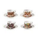 Bílé šálky v sadě 4 ks z kostního porcelánu 90 ml Le Primizie – Brandani
