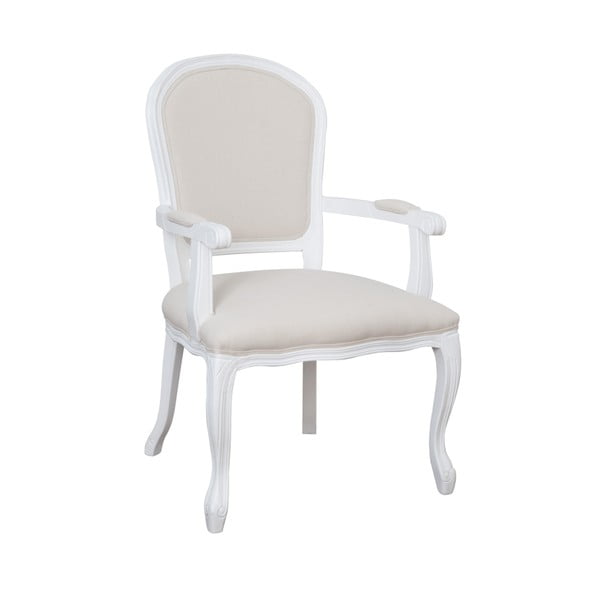 Bílá čalouněná židle z topolového dřeva Livin Hill Lola