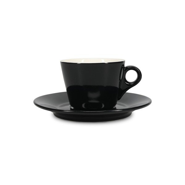 Černý porcelánový šálek na cappuccino 160 ml Barista – BonBistro-image-2