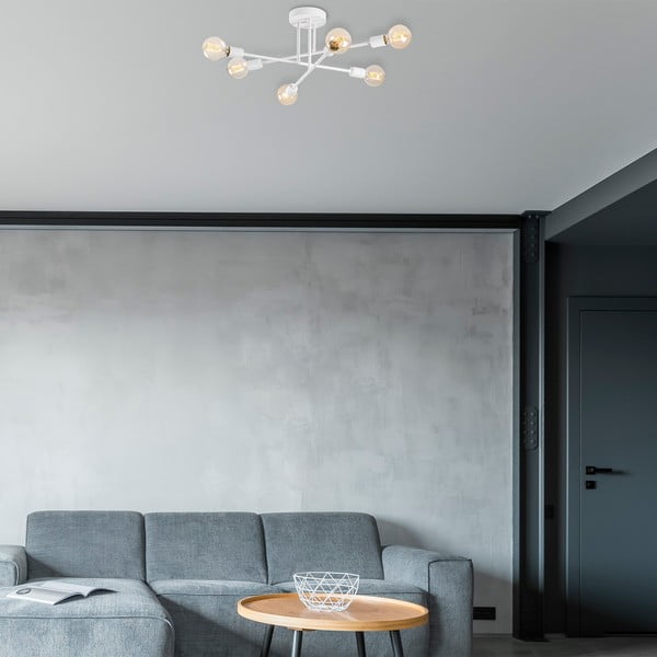 Bílé stropní svítidlo 64x64 cm Flower – Opviq lights-image-1