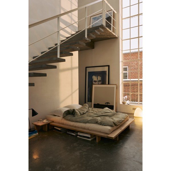 Hnědý noční stolek z borovicového dřeva Japan – Karup Design-image-4