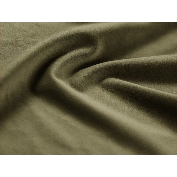 Khaki sametová modulární rohová pohovka (levý roh/s lenoškou) Jodie – Micadoni -image-3