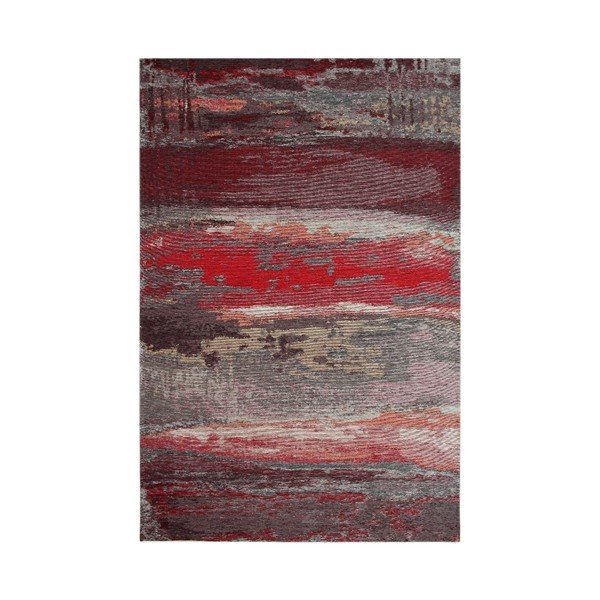 Koberec Eco Rugs Red Abstract, 80 x 150 cm
