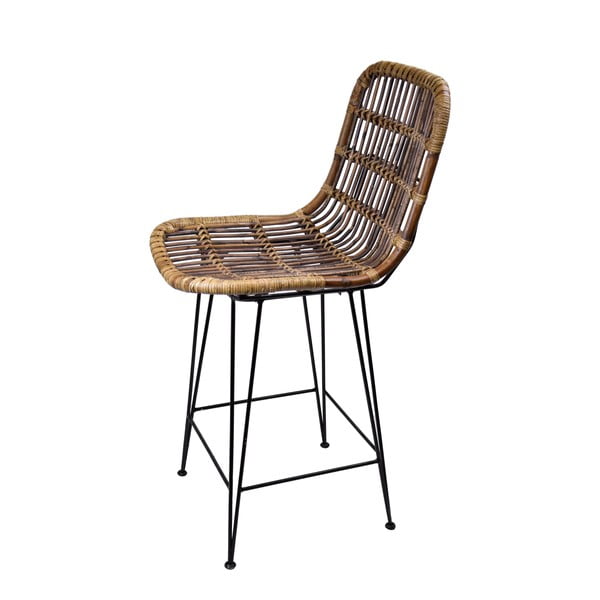 Hnědá ratanová barová židle 106 cm – Ego Dekor