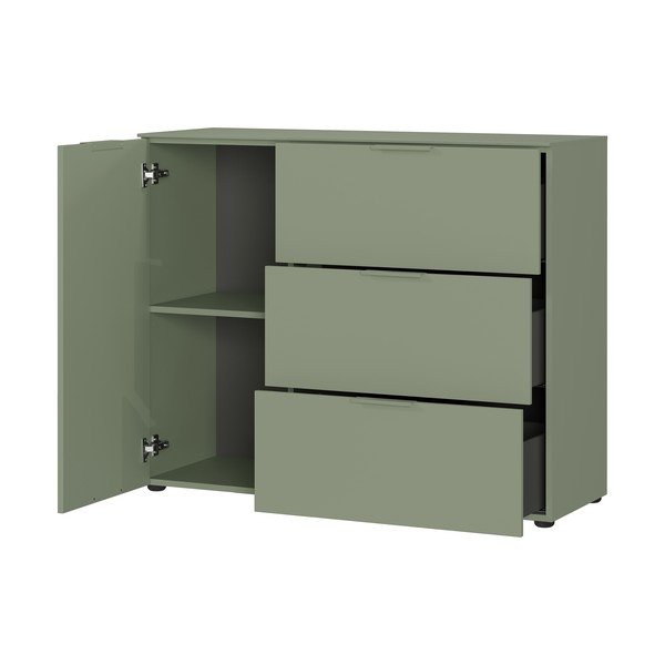 Zelená matná skříňka 109x98x40 cm Savoca – Germania-image-4