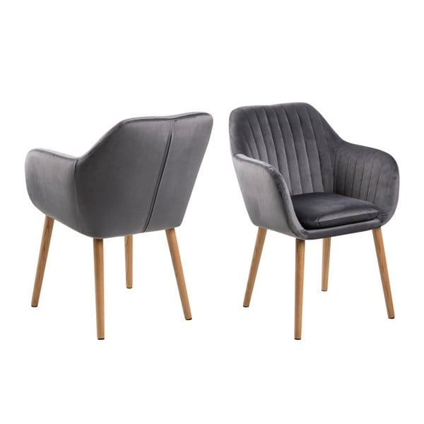 Tmavě šedá jídelní židle Actona Emilia Vic-image-2