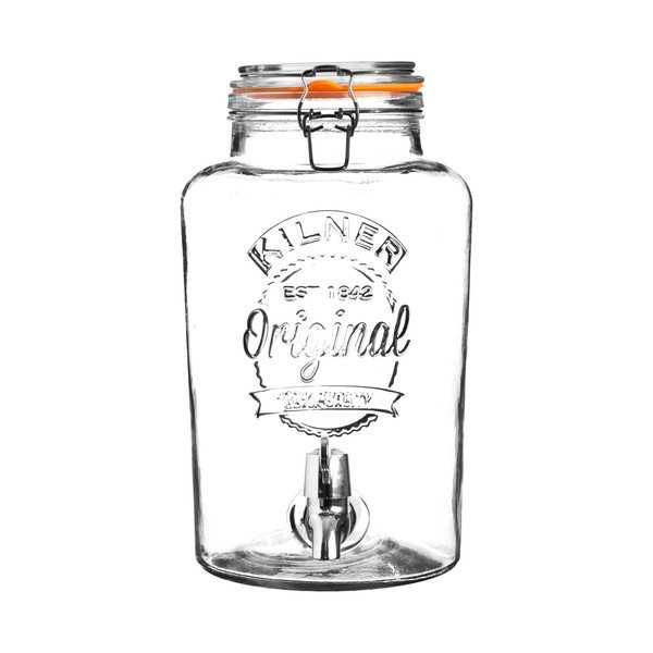 Skleněný nápojový automat s kohoutkem Kilner Original, 5 l