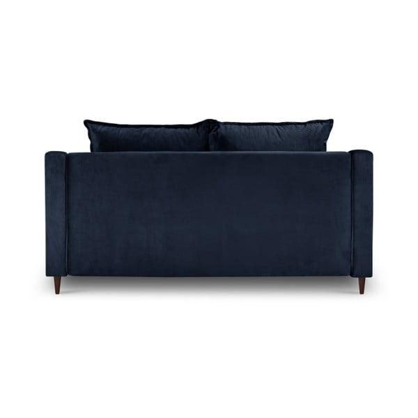 Modrá sametová pohovka Mazzini Sofas Freesia, 150 cm-image-3