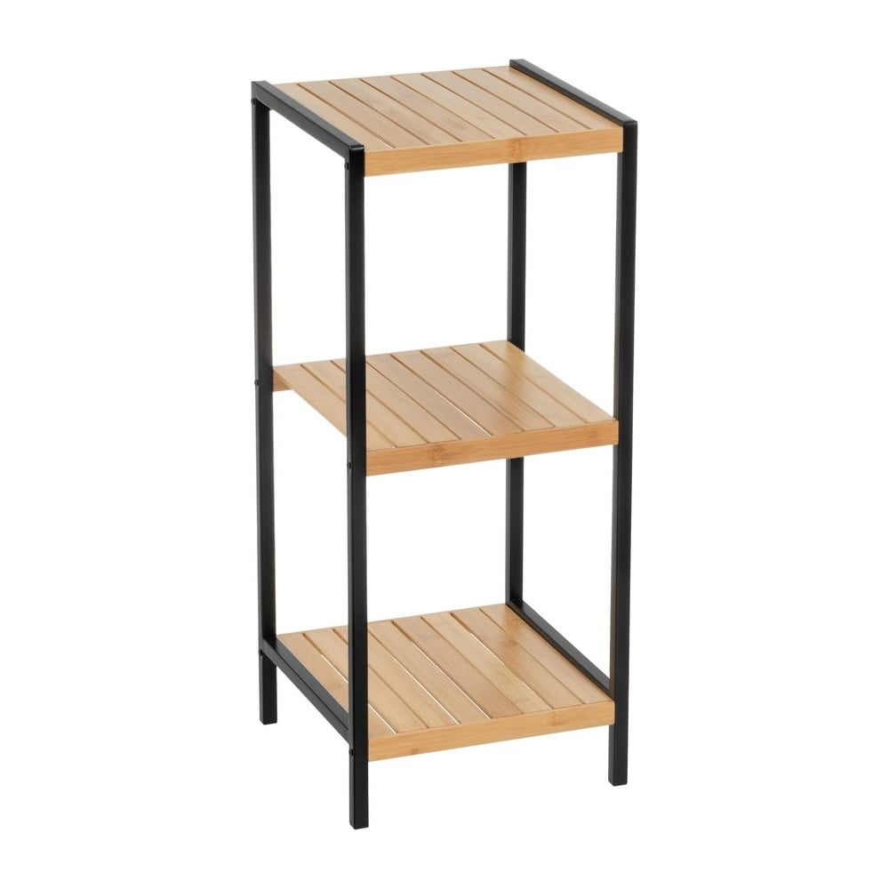 Bambusový regál v černo-přírodní barvě 30x70 cm – Casa Selección