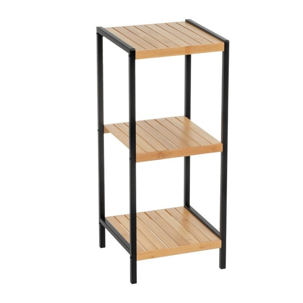 Bambusový regál v černo-přírodní barvě 30x70 cm – Casa Selección