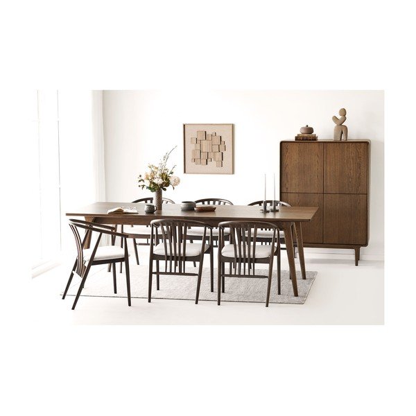 Rozkládací jídelní stůl s přídavnou deskou v dekoru dubu Darwin – House Nordic-image-1