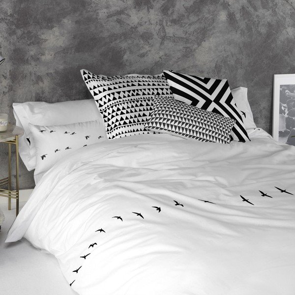 Sada 2 bavlněných povlaků na polštář Blanc Trip-image-1