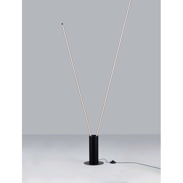 Matně černá kovová LED stojací lampa s ohybatelnou konstrukcí (výška 181 cm) Kimolia – Nova Luce-image-4