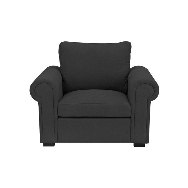 Tmavě šedé křeslo Windsor & Co Sofas Hermes