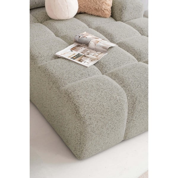 Světle hnědá rozkládací modulární rohová pohovka s úložným prostorem (pravý roh) Lulu – Miuform-image-4