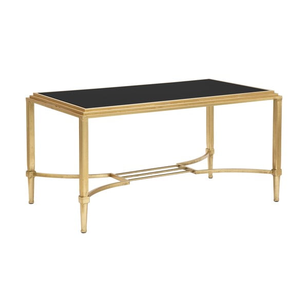 Konferenční stolek ve zlaté barvě Mauro Ferretti Roman, 90 x 45 cm