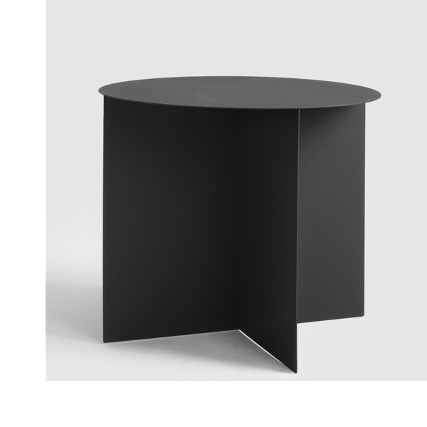 Černý odkládací stolek Custom Form Oli, ⌀ 50 cm-image-1