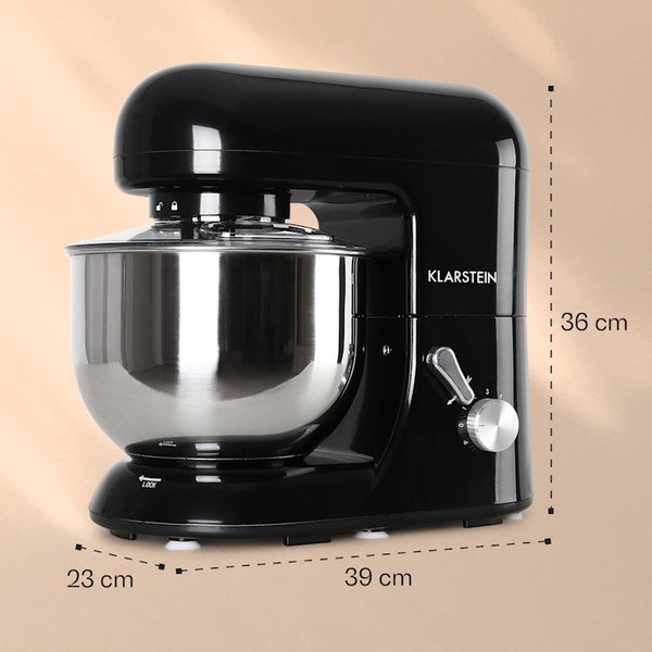 Černý kuchyňský robot Klarstein Bella-image-1