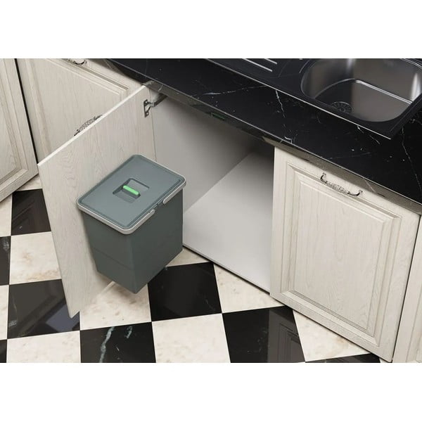 Vestavěný plastový odpadkový koš 15 l Easy - Elletipi-image-3