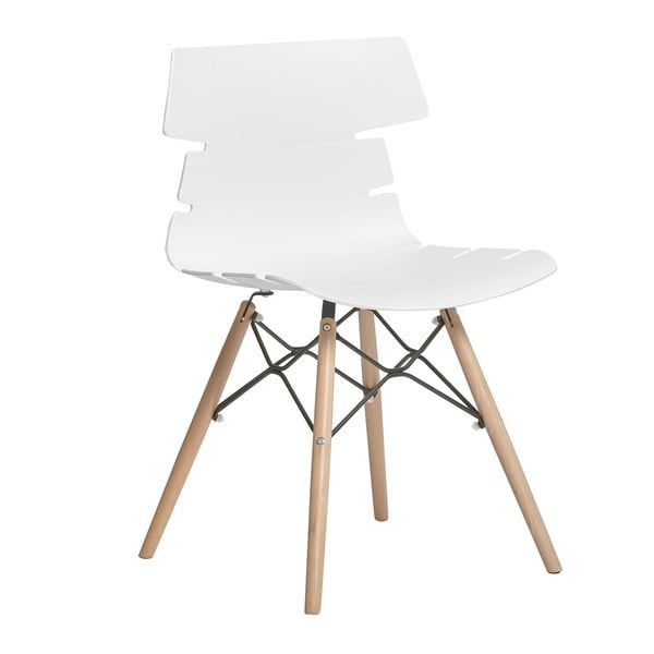 Sada 4 bílých jídelních židlí Marckeric Iris-image-2