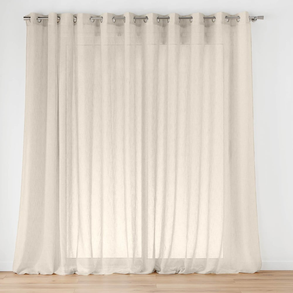 Záclona v přírodní barvě 400x240 cm Carlin – douceur d'intérieur