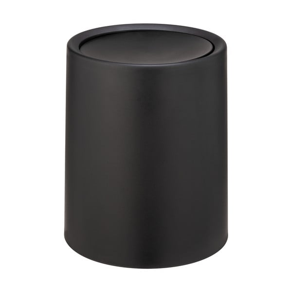Černý odpadkový koš Wenko Atri, 6 l-image-1
