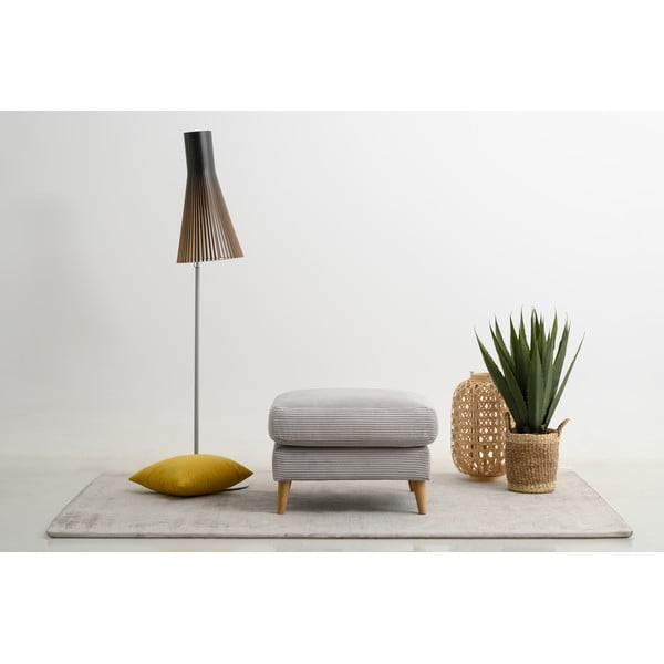 Světle šedá manšestrová podnožka Paris – Scandic-image-1