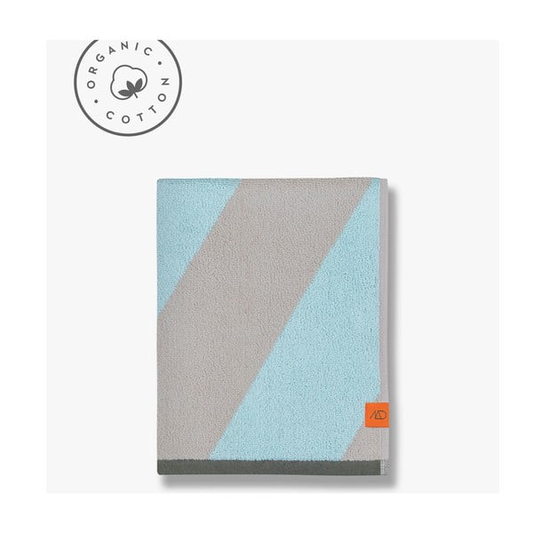 Froté osuška z bio bavlny v mentolové barvě 70x133 cm Diagonal – Mette Ditmer Denmark-image-4