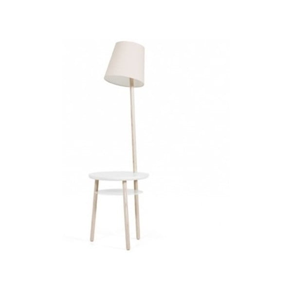Béžová stolní lampa z jasanového dřeva HARTÔ Josette
