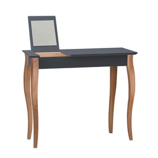 Grafitově šedý toaletní stolek se zrcadlem Ragaba Dressing Table, délka 105 cm