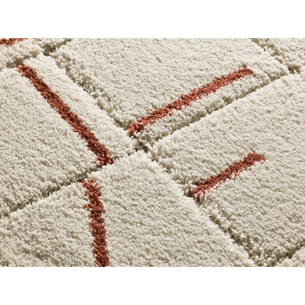 Koberec v cihlové a krémové barvě 160x230 cm Brenda – Universal-image-2