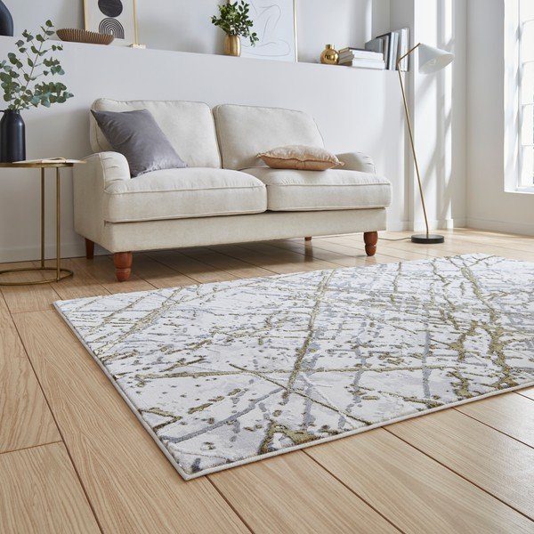 Koberec ve světle šedo-zlaté barvě 80x150 cm Artemis – Think Rugs-image-2