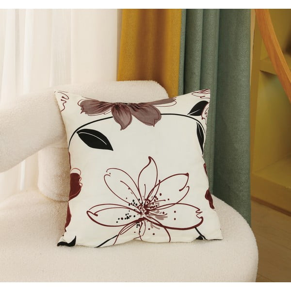 Hnědé/krémové mikrosaténové povlečení na jednolůžko 140x200 cm v sadě 6 ks Scarlet – My House-image-4