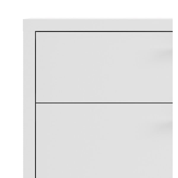 Bílá modulární knihovna 89x113 cm Prima – Tvilum-image-4