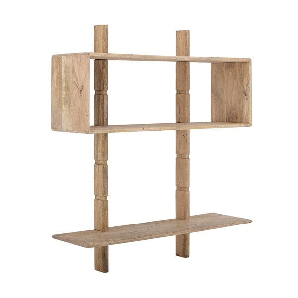 Nástěnná knihovna z mangového dřeva v přírodní barvě 96,5x110,5 cm Millian – Bloomingville-image-2