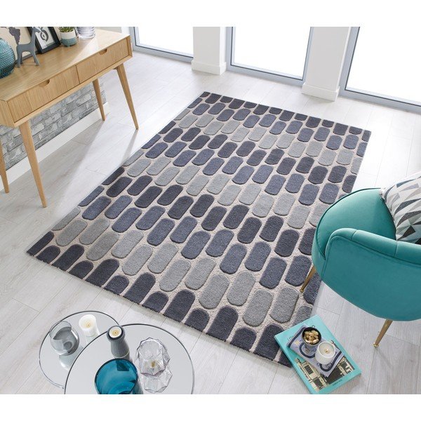 Šedý vlněný koberec Flair Rugs Fossil, 160 x 230 cm-image-4