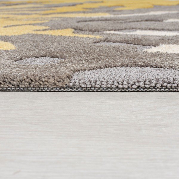 Šedo-žlutý koberec Flair Rugs Soft Floral, 160 x 230 cm-image-3