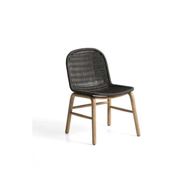 Tmavě šedá zahradní židle Alipa – Kave Home
