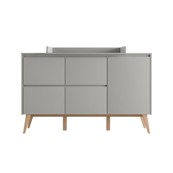 Šedá nízká dětská komoda 149x52,5 cm Swing – Pinio-image-2