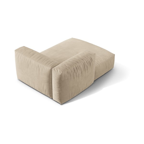 Béžový sametový modul pohovky (levý roh) Martina – Micadoni -image-2