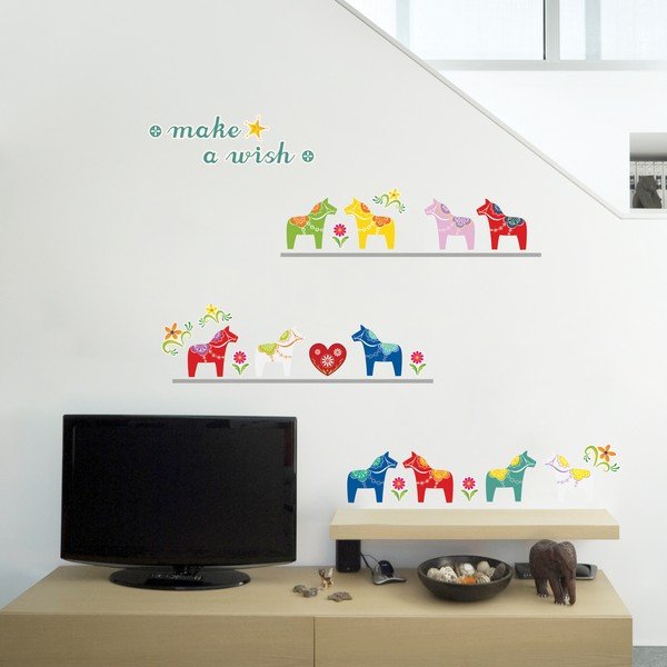 Samolepka Fanastick Small Colorful Horses-image-1