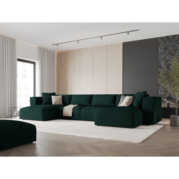 Zelená rohová pohovka do "U" Esther – Milo Casa-image-1