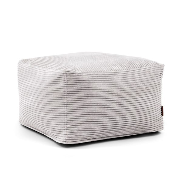 Světle šedý manšestrový sedací vak Softbox MooG – SLOWDOWN