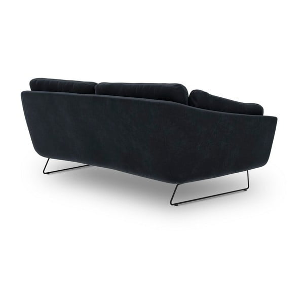 Tmavě modrá pohovka se sametovým potahem Windsor & Co Sofas Gravity-image-3